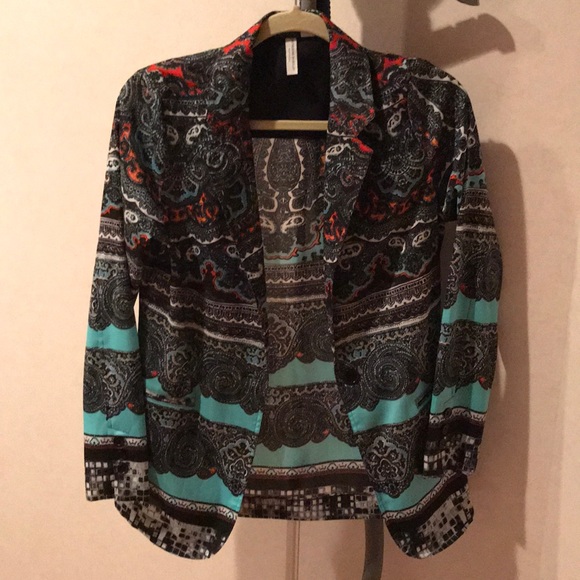 Katherine Barclays colorful blazer size XS - Picture 2 of 4